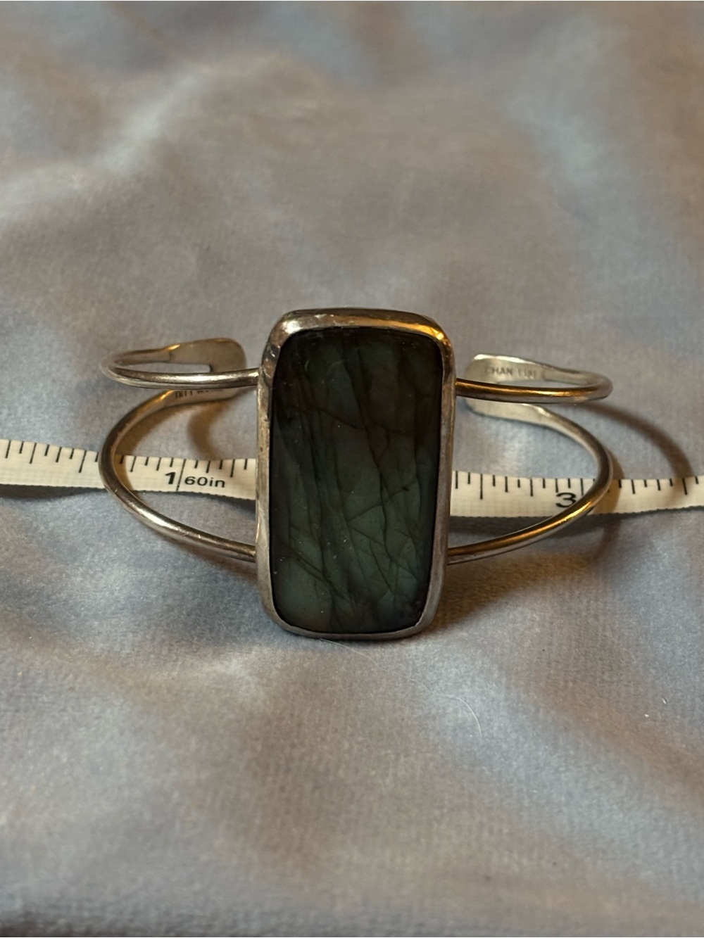 Chan Luu Sterling Silver .925 Labradorite Rectangle Bracelet